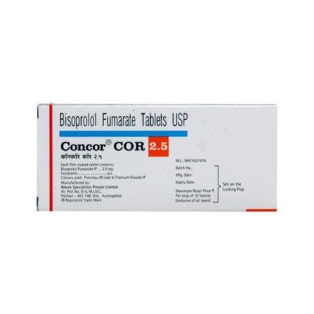 Concor Cor 2.5mg Tablet 10'S
