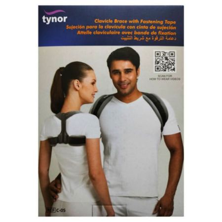 Tynor Clavicle Brace with Fastening Tape (L) (C 05)