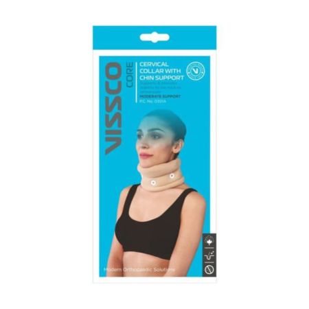 Vissco Core Cervical Collar with Chin Moderate Support (0301A) (S)