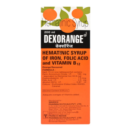 Dexorange Orange Flavoured Syrup 200ml