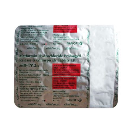 AMARYL M 2mg Tablet 20's