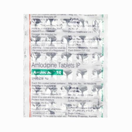 Amlodac 10mg Tablet 30'S