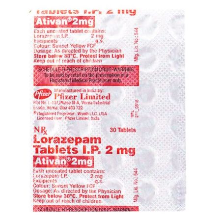 Ativan 2mg Tablet 30'S