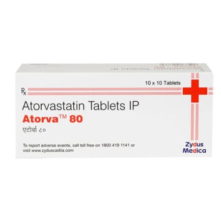 Atorva 80mg Tablet 10'S