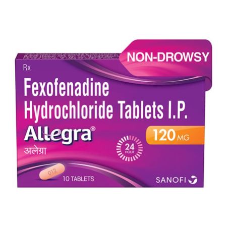 Allegra 120mg Tablet 10'S