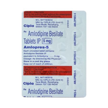 AMLOPRES 5mg Tablet 30's