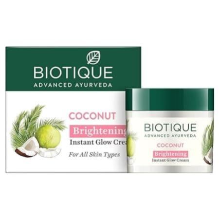 Biotique Coconut Brightening Instant Glow Cream - 50gm