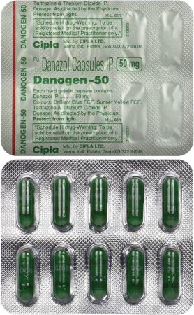 Danogen 50mg Capsule 10'S