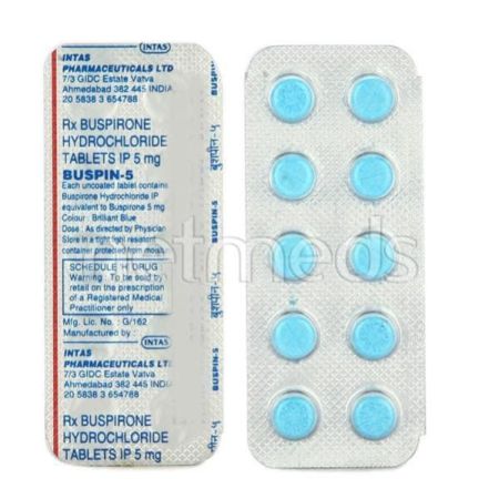 Buspin 5mg Tablet 10'S