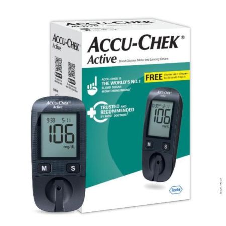 Accu-Chek Active Glucose Monitor with Free 10 Test Strips