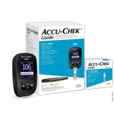 Accu-Chek Guide Glucometer Kit with Free 10 Strips