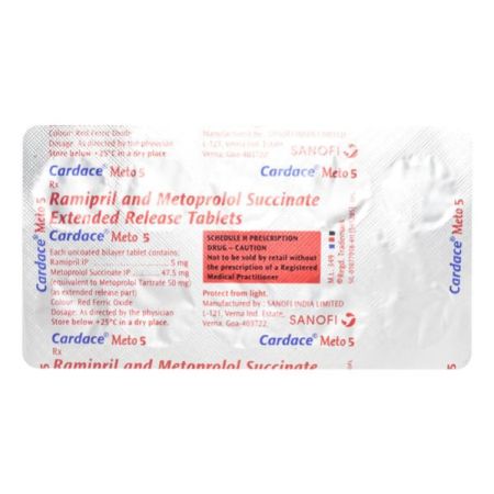 Cardace Meto 5mg Tablet 10'S