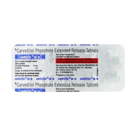 Cardivas CR 10mg Tablet 10'S