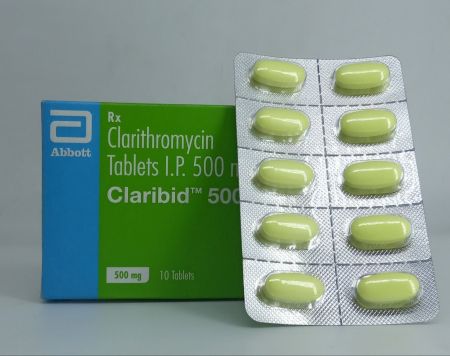 Claribid 500mg Tablet 10'S