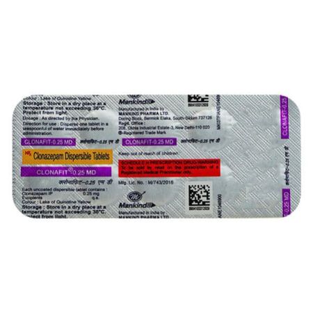 Clonafit MD 0.25mg Tablet 10'S