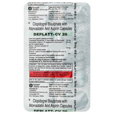 Deplatt CV 20mg Capsule 10'S