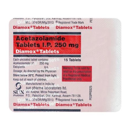 Diamox 250mg Tablet 15'S