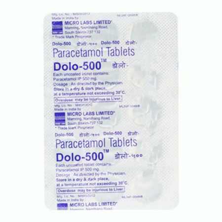 Dolo 500mg Tablet 15'S