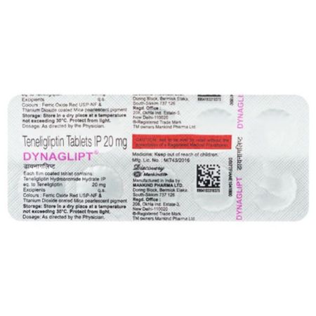 Dynaglipt 20mg Tablet 10'S