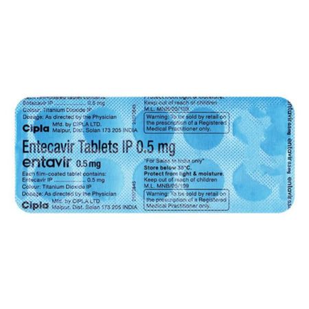 Entavir 0.5mg Tablet 10'S