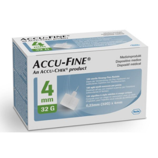 Accu-Fine Pen Needle (32 G x 4 mm) 100's