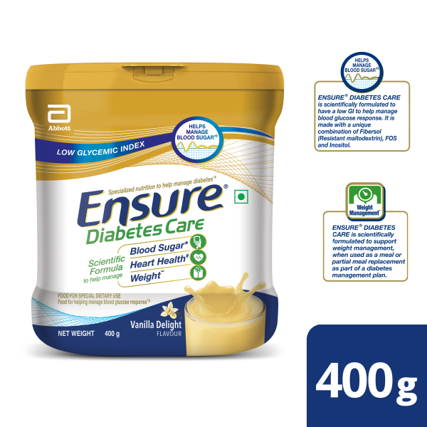 Ensure Diabetes Care Powder - Vanilla Flavour 400 gm