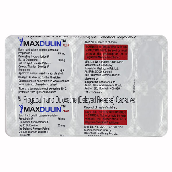 MAXDULIN 75/20 Capsule 10's