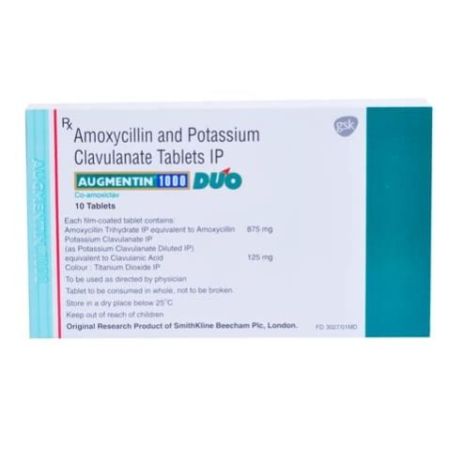 Augmentin 1000 Duo Tablet 10'S