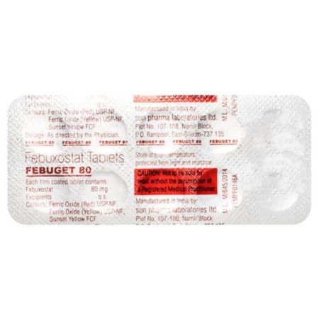 Febuget 80mg Tablet 10'S