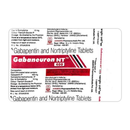 GABANEURON NT 400 Tablet 10's