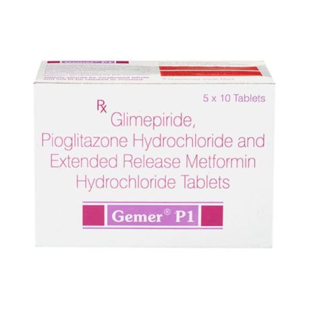 Gemer P 1mg Tablet 10'S