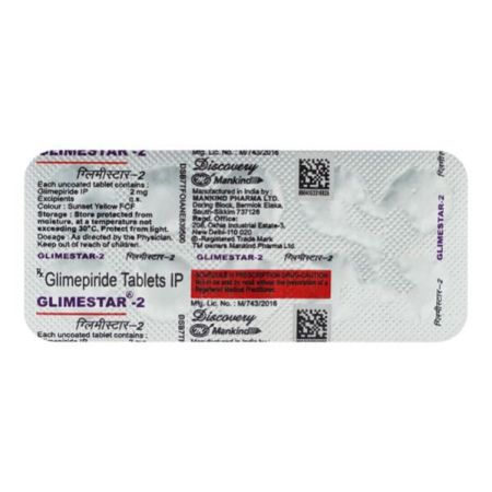 Glimestar 2mg Tablet 10'S