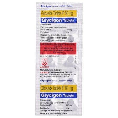 Glycigon 80mg Tablet 10'S