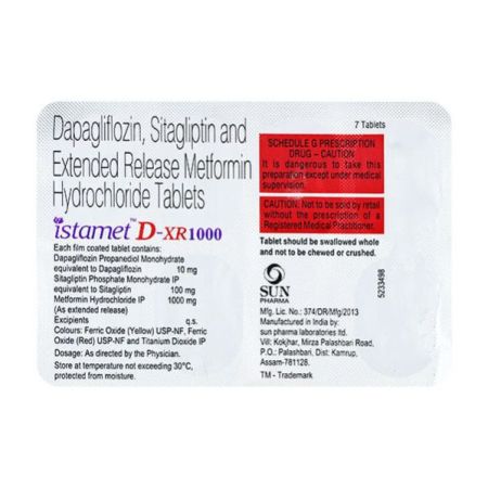 ISTAMET D XR 1000 Tablet 7's