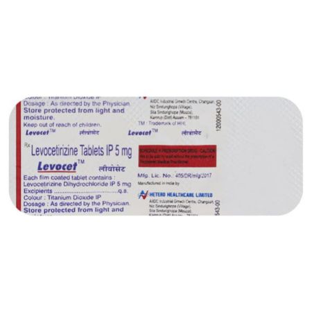 Levocet 5mg Tablet 10'S