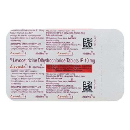 Levosiz 10mg Tablet 15'S