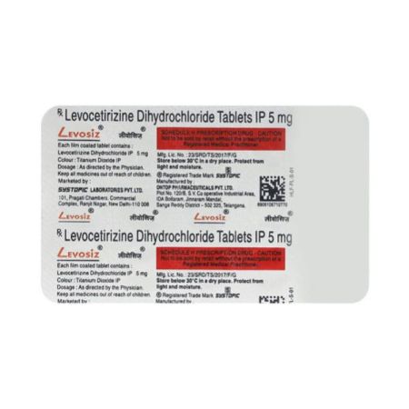 Levosiz 5mg Tablet 15'S