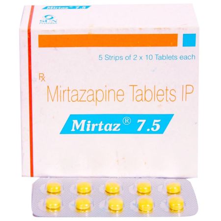 Mirtaz 7.5mg Tablet 10'S