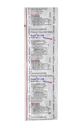 Oratil CV 250mg Tablet 10'S